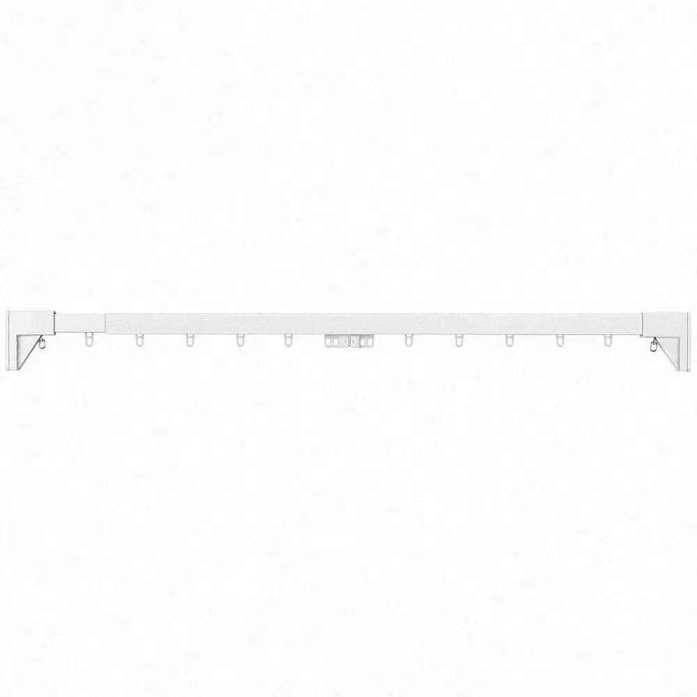 【NITORI 宜得利家居】◆免鑽孔伸縮窗簾軌 TR1 WH 150-190(免鑽孔 伸縮窗簾軌 窗簾軌 窗簾)