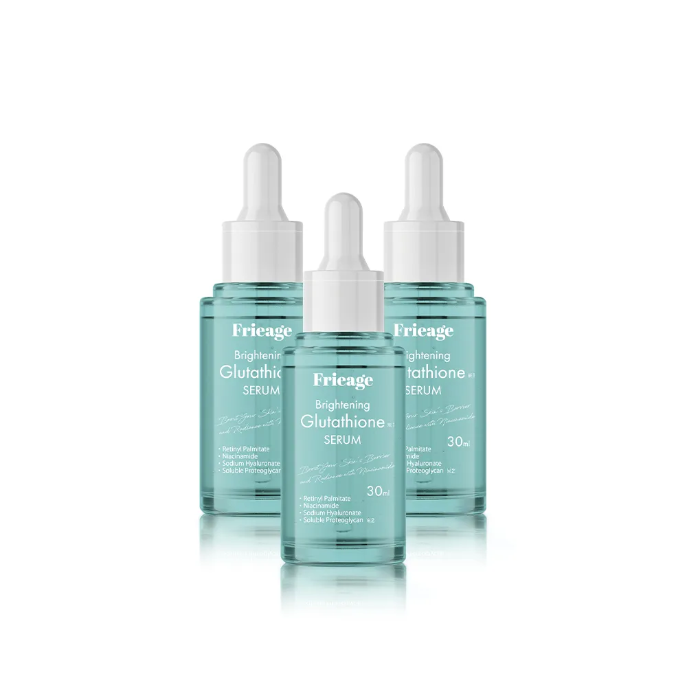 【Frieage 芙亮綺】高濃縮穀胱甘肽精華30mLx3(暗沉護理/緊緻拉提/預防色斑/菸鹼醯胺/麴酸)
