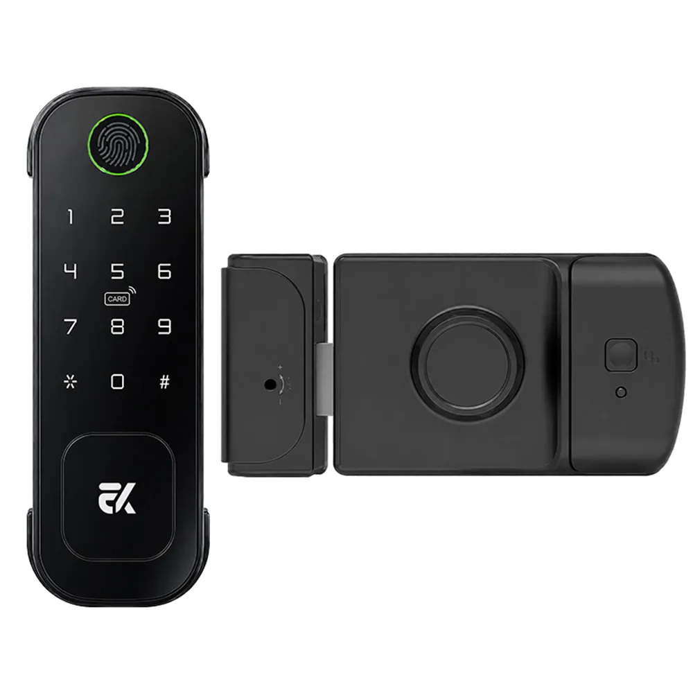 【EASYKEY】EK B1 智慧電子鎖/智能鎖/輔助鎖-黑色 (指紋│卡片│密碼│鑰匙│APP)