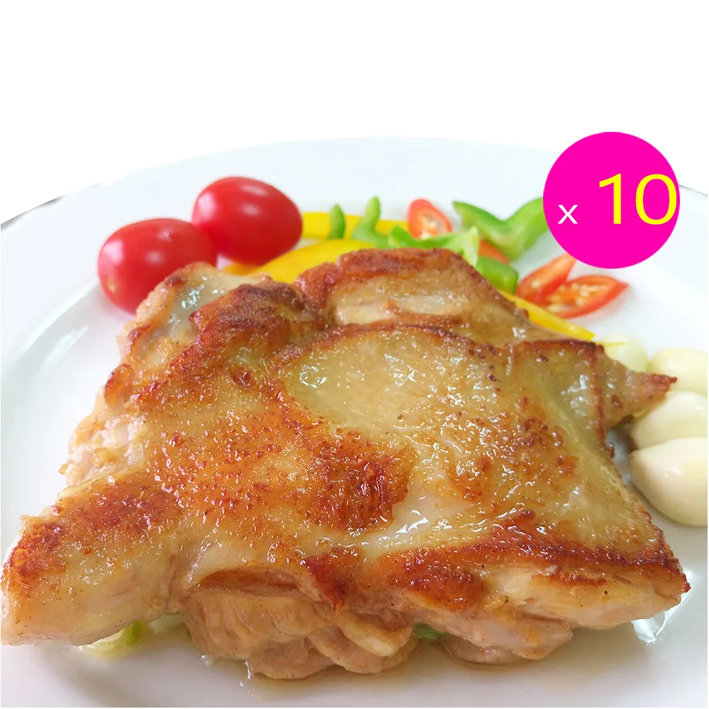 【卜蜂】醃漬去骨雞腿排-蒜味 10包組(200g/包_團購.居家料理.露營燒烤)