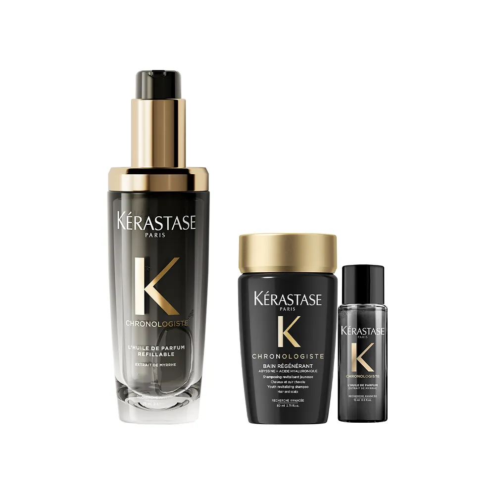 【KERASTASE 巴黎卡詩】黑鑽極萃逆時玫瑰香氛露75ml(新升級/護髮油)