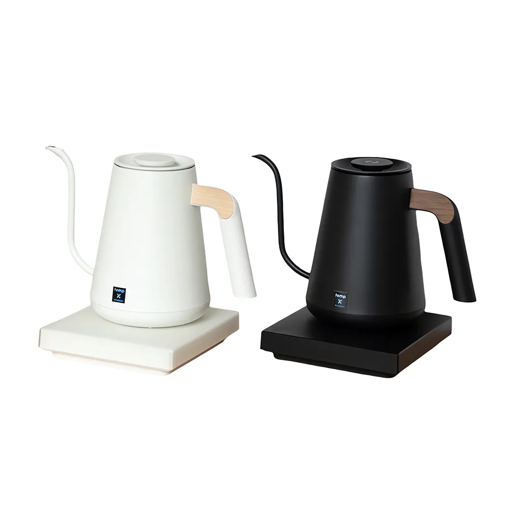 【TIMEMORE 泰摩】泰摩咖啡 魚ProX溫控手沖壺 黑色/白色 (溫控壺 快煮壺 熱水壺 控溫壺)