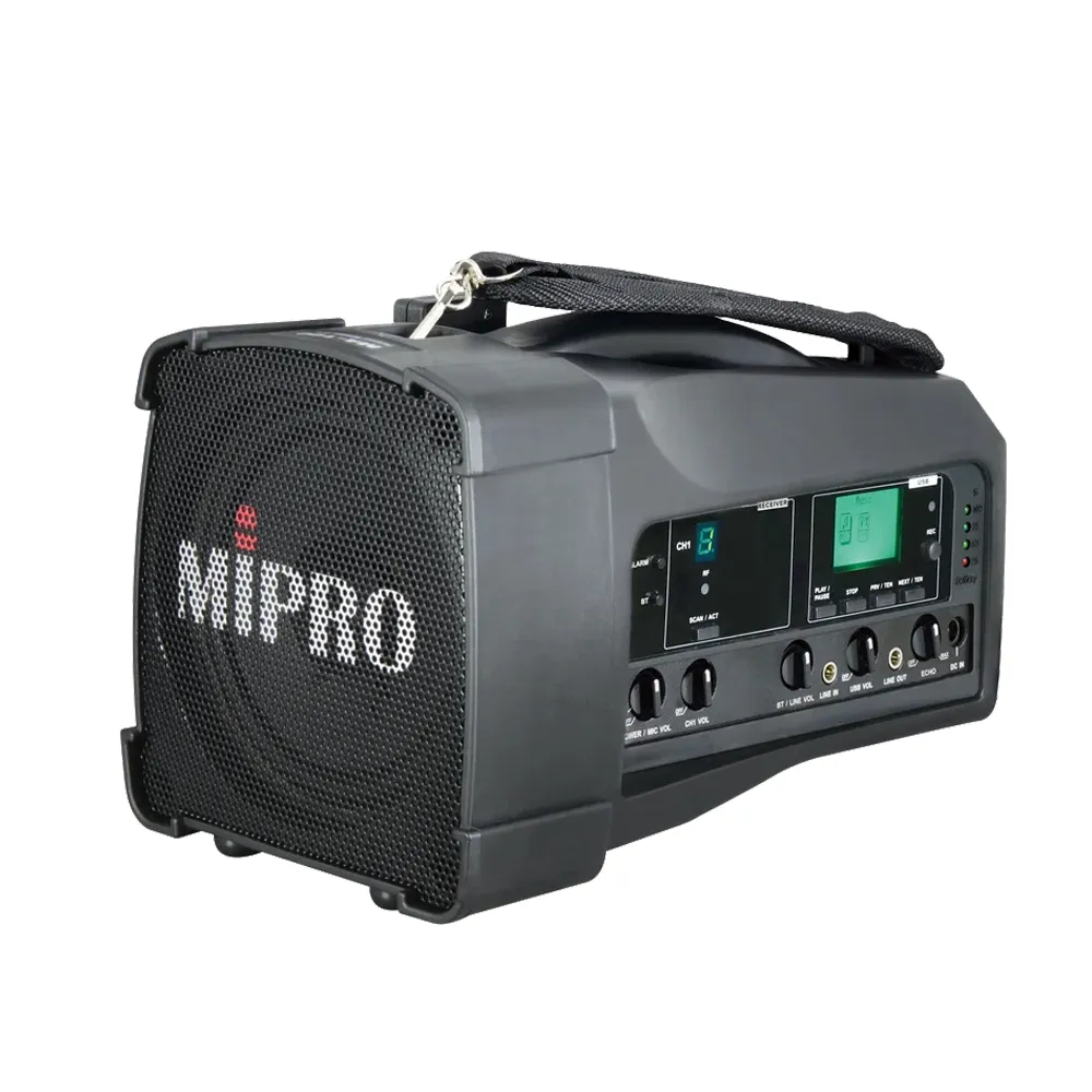 【MIPRO】MA-100三代5.8GHz肩掛式藍芽無線喊話器