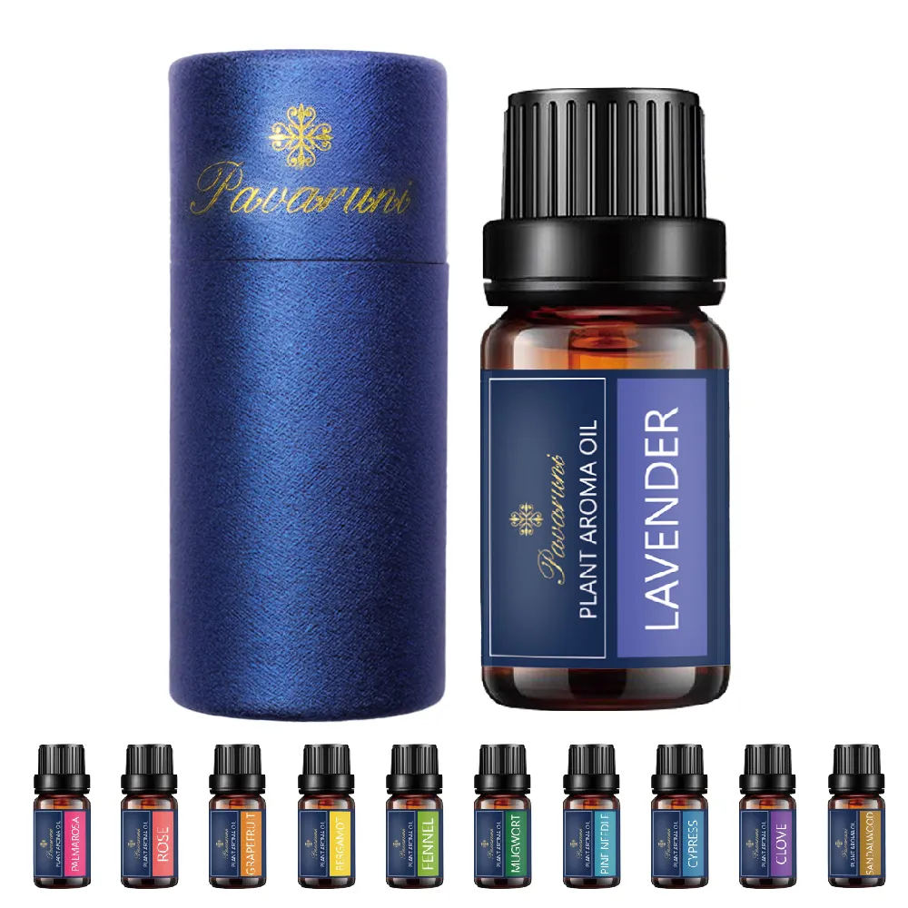 【Pavaruni】美國天然植物精油40香味10ml(香薰 擴香 萃取 薰香機 水氧機 薰衣草 檀香 玫瑰 雪松 白茶 茉莉)