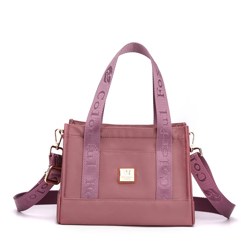 【巴黎精品】手提包帆布肩背包(多功能潮流休閒防潑水女包包9色a1ac60)