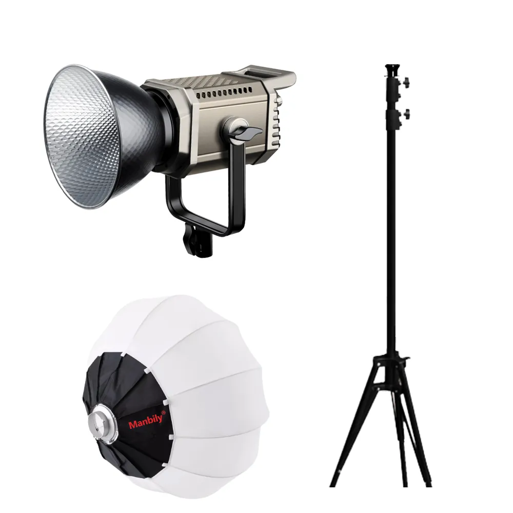 【ROWA 樂華】200W 曼比利 CFL-200Bi 200Bi APP控光輕巧手提直播攝影燈(贈腳架+柔光球)