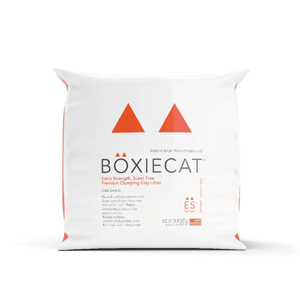 【BOXIECAT 博識貓】強效黏土凝結貓砂28磅(強效益生菌 加強氣味控制版 貓砂 天然黏土 礦砂)