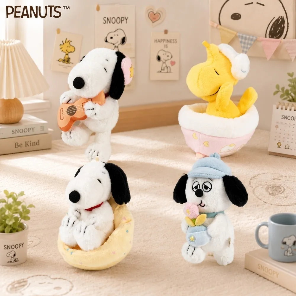 【PEANUTS】正版授權SNOOPY史努比Olaf歐拉夫胡士托在家休閒系列玩偶吊飾鑰匙圈女友女兒聖誕生日交換禮物