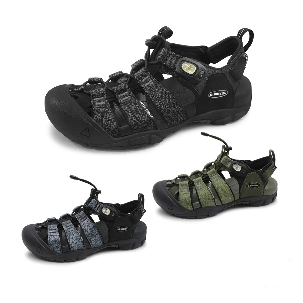 【G.P】男款磁扣兩用護趾涼鞋G6398M(SIZE:39-44 共三色)