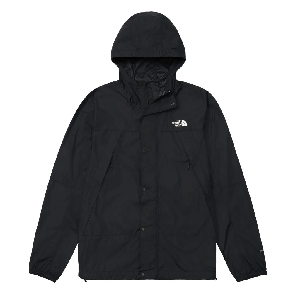 【The North Face】北面男款黑色DWR防潑水防曬連帽外套｜8DGDJK3 抗UV