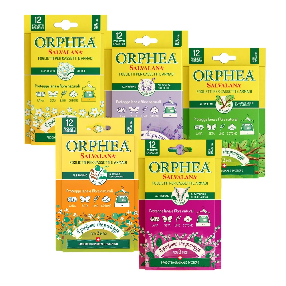 【ORPHEA 歐菲雅】書籤式衣物掛片6盒(可取代樟腦丸、增添衣物香味)