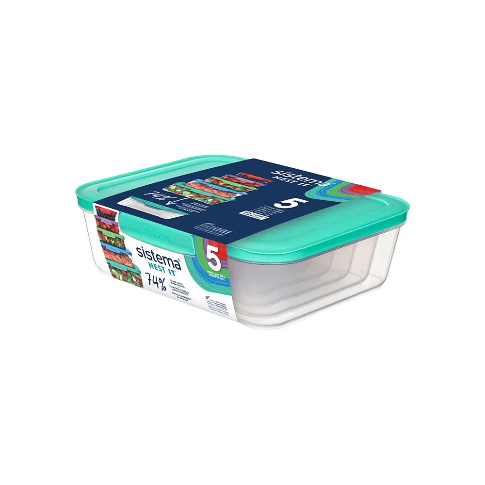 【SISTEMA】NEST 好收納保鮮盒(330ml / 600ml / 1L / 1.5L / 2.3L)