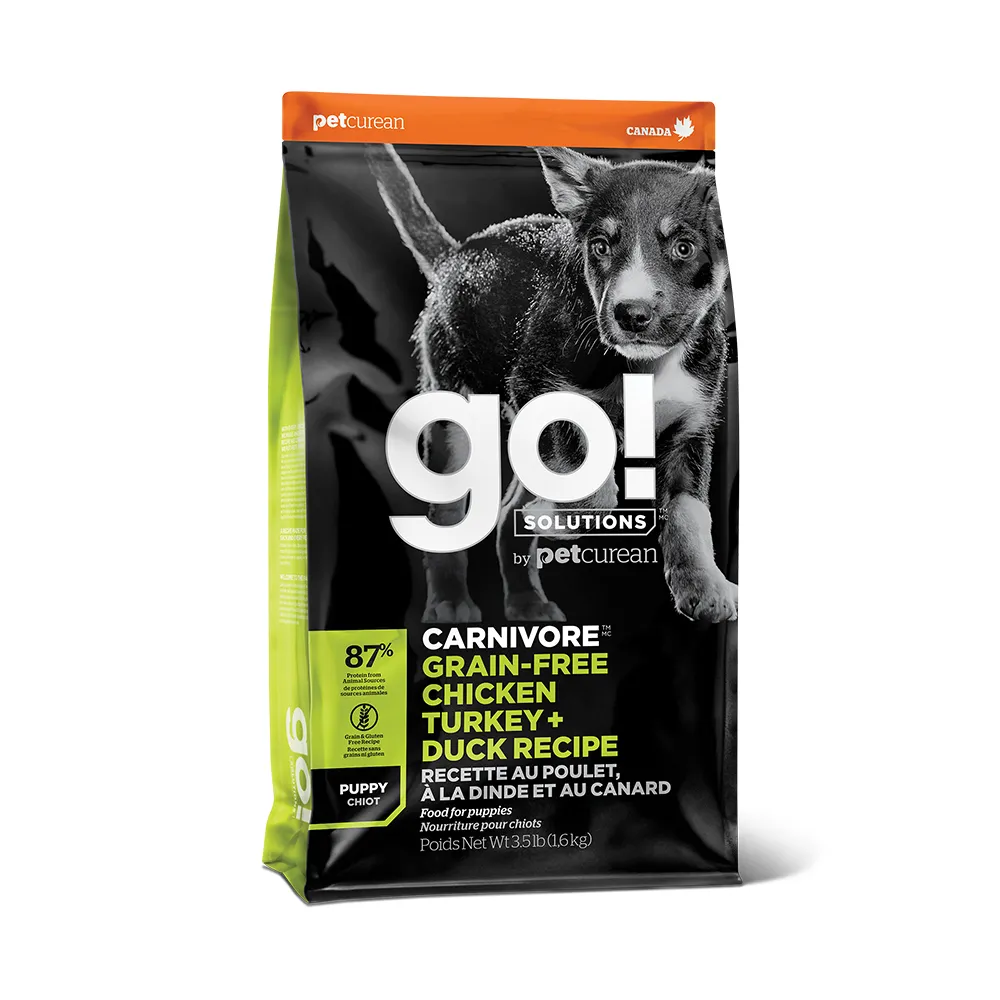 【Go!】雞肉鮭魚 3.5磅七包 幼犬/懷孕犬高肉量系列 無穀天然糧(狗糧 狗飼料 寵物食品 乾飼料)