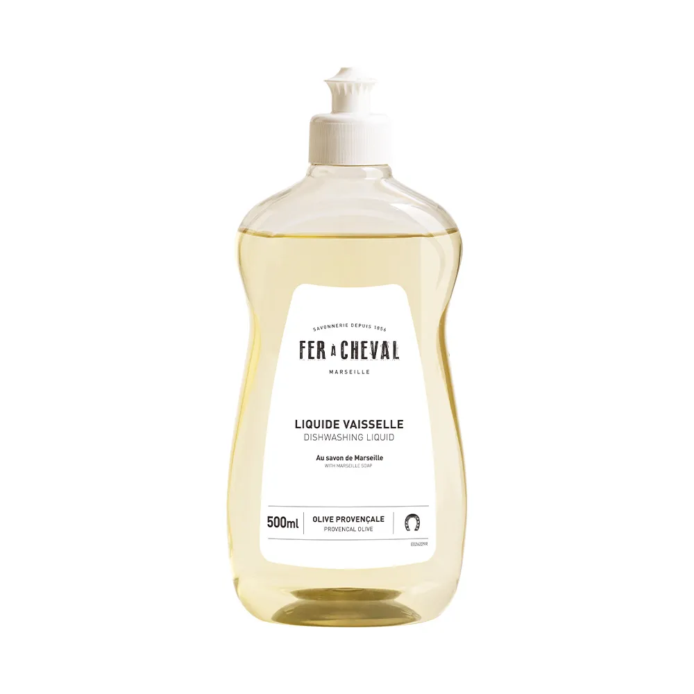 【Fer a Cheval 法拉夏】馬賽皂洗碗精 500ml(碗盤清潔 安心洗碗)