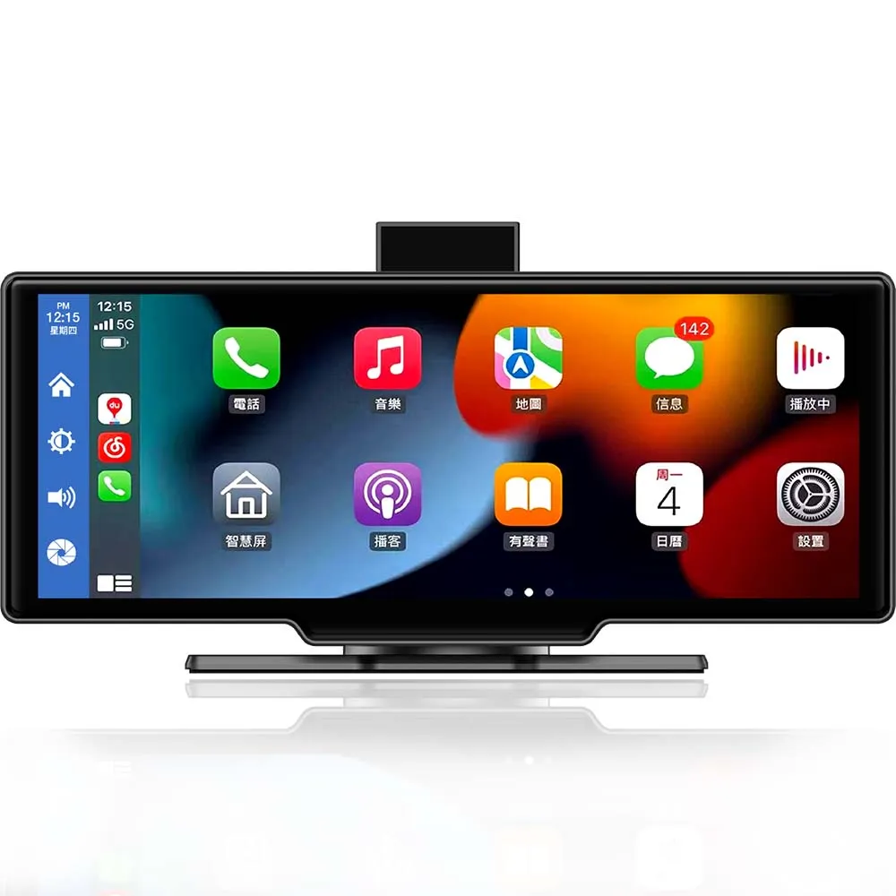 【JINPEI 錦沛】4K觸控10吋螢幕 CarPlay 電子後視鏡 行車紀錄器 WIFI 雙鏡頭 贈64G(JD-18B)