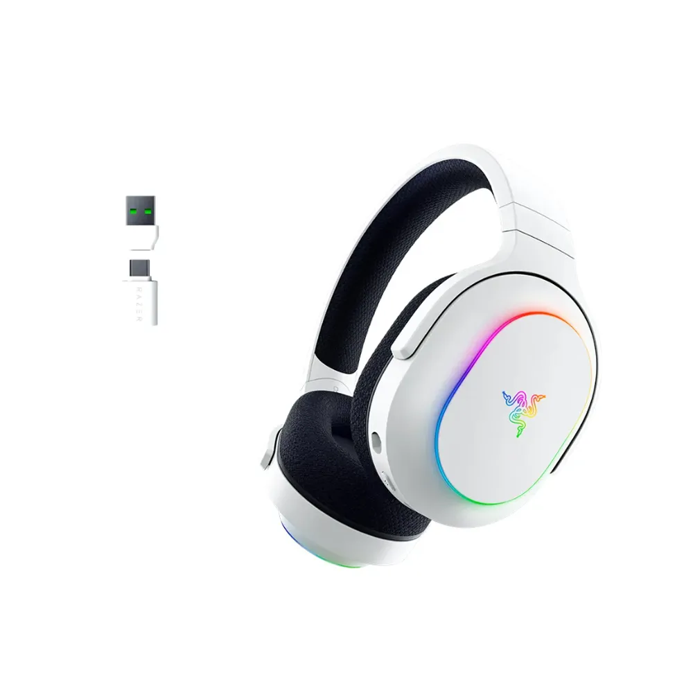 【Razer 雷蛇】Barracuda X Chroma 梭魚無線耳機X 幻彩版(水銀白)