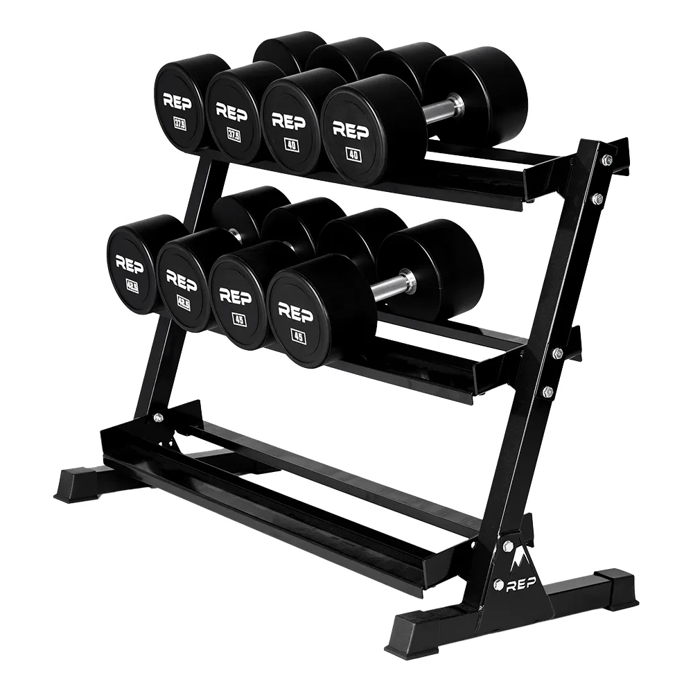 【REP】PU 圓形啞鈴組 (37.5KG-45KG成對) /不含啞鈴收納架