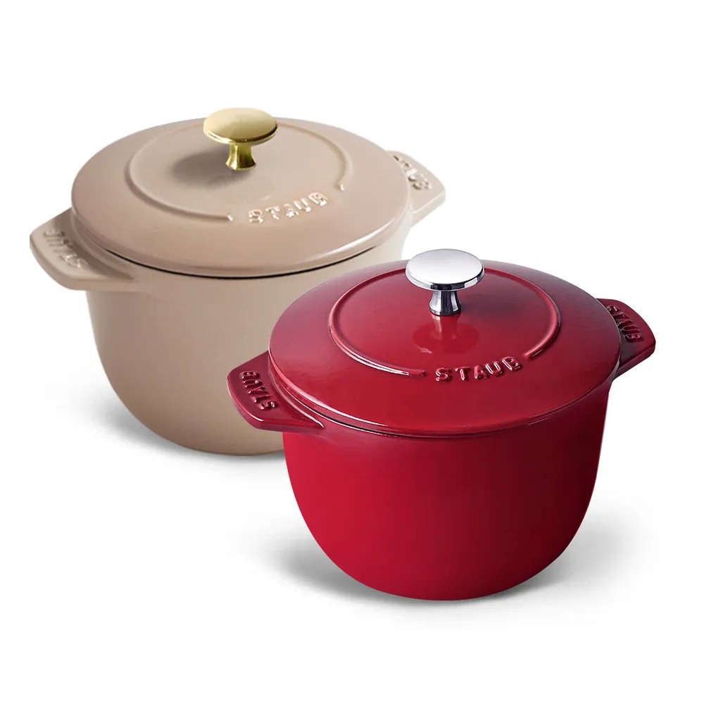 【STAUB】琺瑯鑄鐵鍋飯鍋16cm-顏色任選/新舊包裝隨機出貨(德國雙人牌集團官方直營)