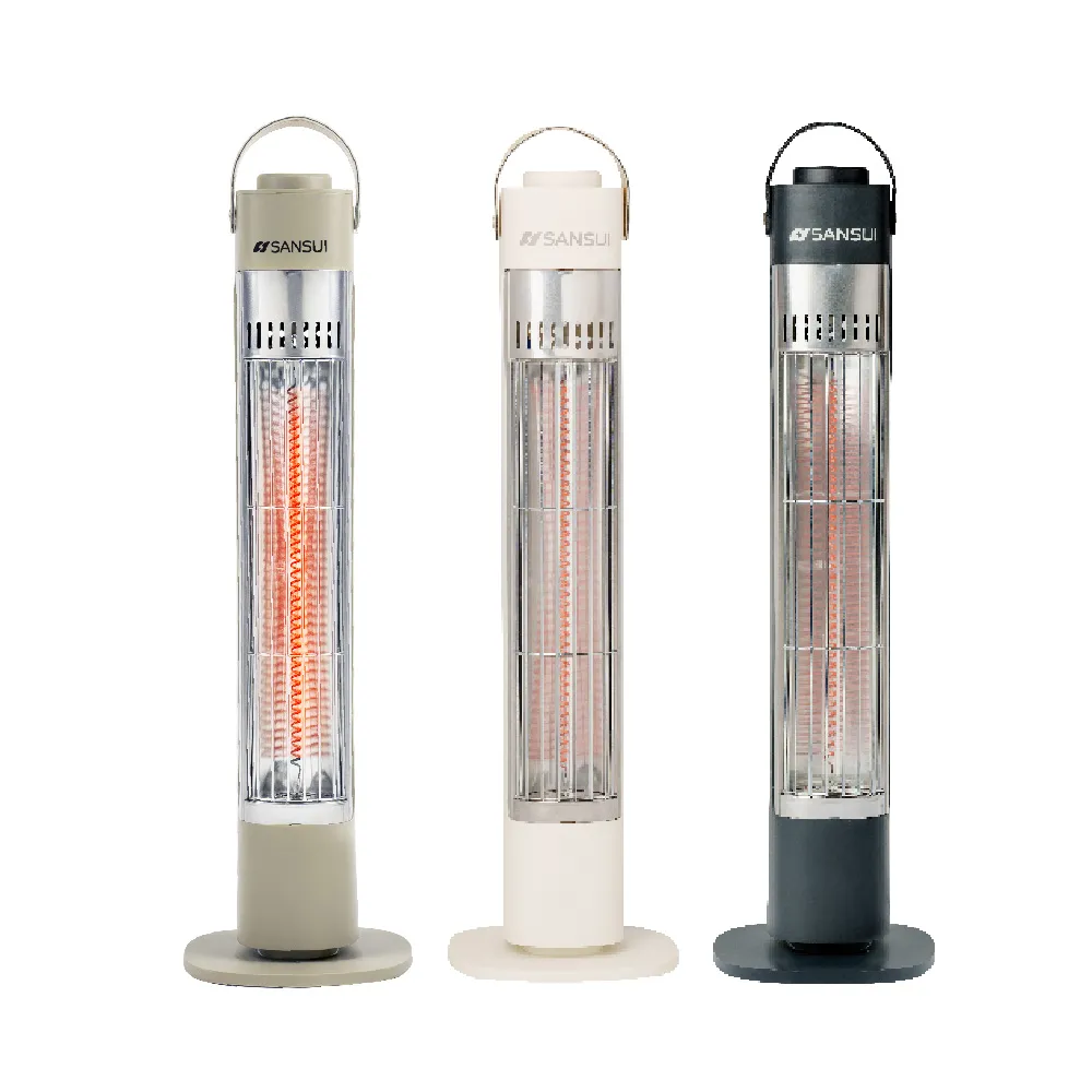 【SANSUI 山水】瞬熱遠紅外線碳素電暖器 贈專屬收納袋 SH-CF400(露營 防護斷電 無段調溫)