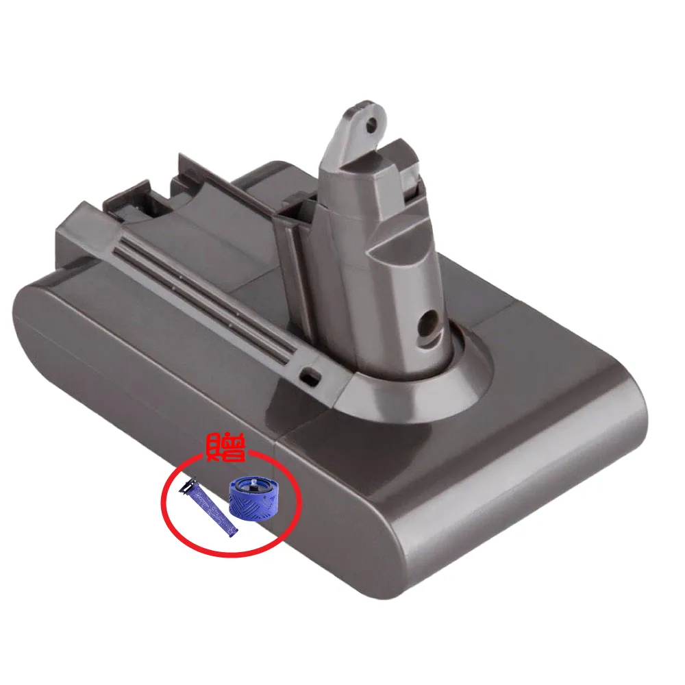【dyson V6 三星電池組 3000mAh】Dyson V6 適用 智生活 GL-DC62 電池組+前濾網+後置濾網(18個月保固)