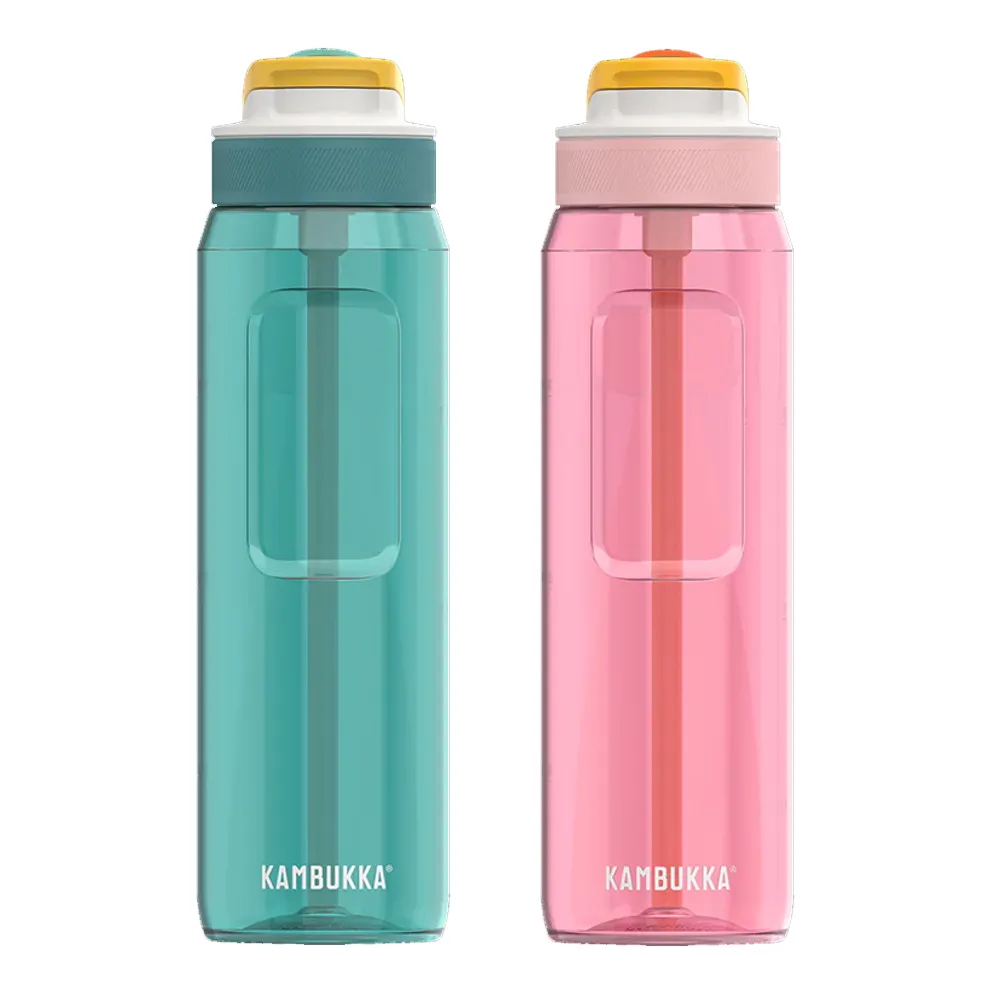 【KAMBUKKA】卡沛卡 Lagoon 趣吸瓶 Tritan 1000ml/多色任選(吸管杯/運動水壺/運動水瓶/兒童水壺)