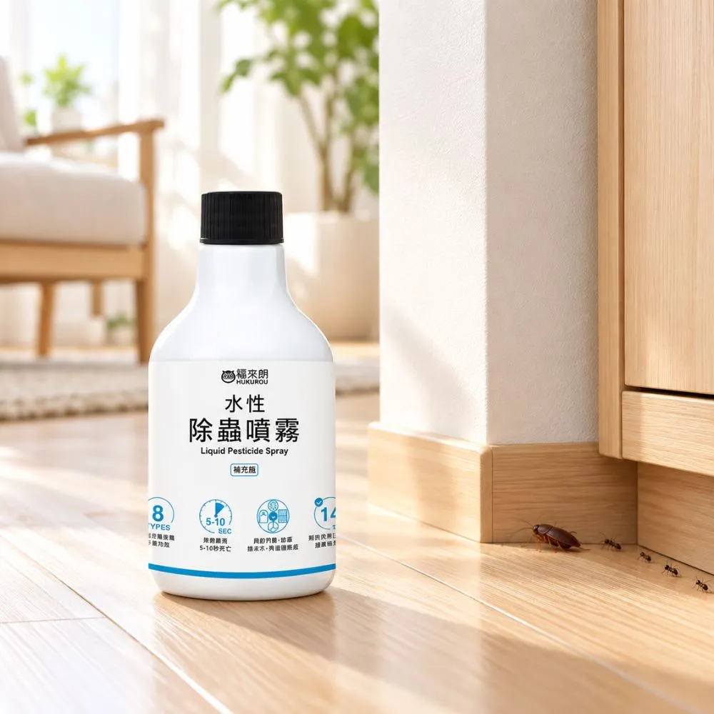 【福來朗】水性除蟲噴霧-補充瓶500ml｜殺蟲劑｜滅蟑｜除蟻｜滅蚊｜蛾蚋｜跳蚤｜居家除蟲