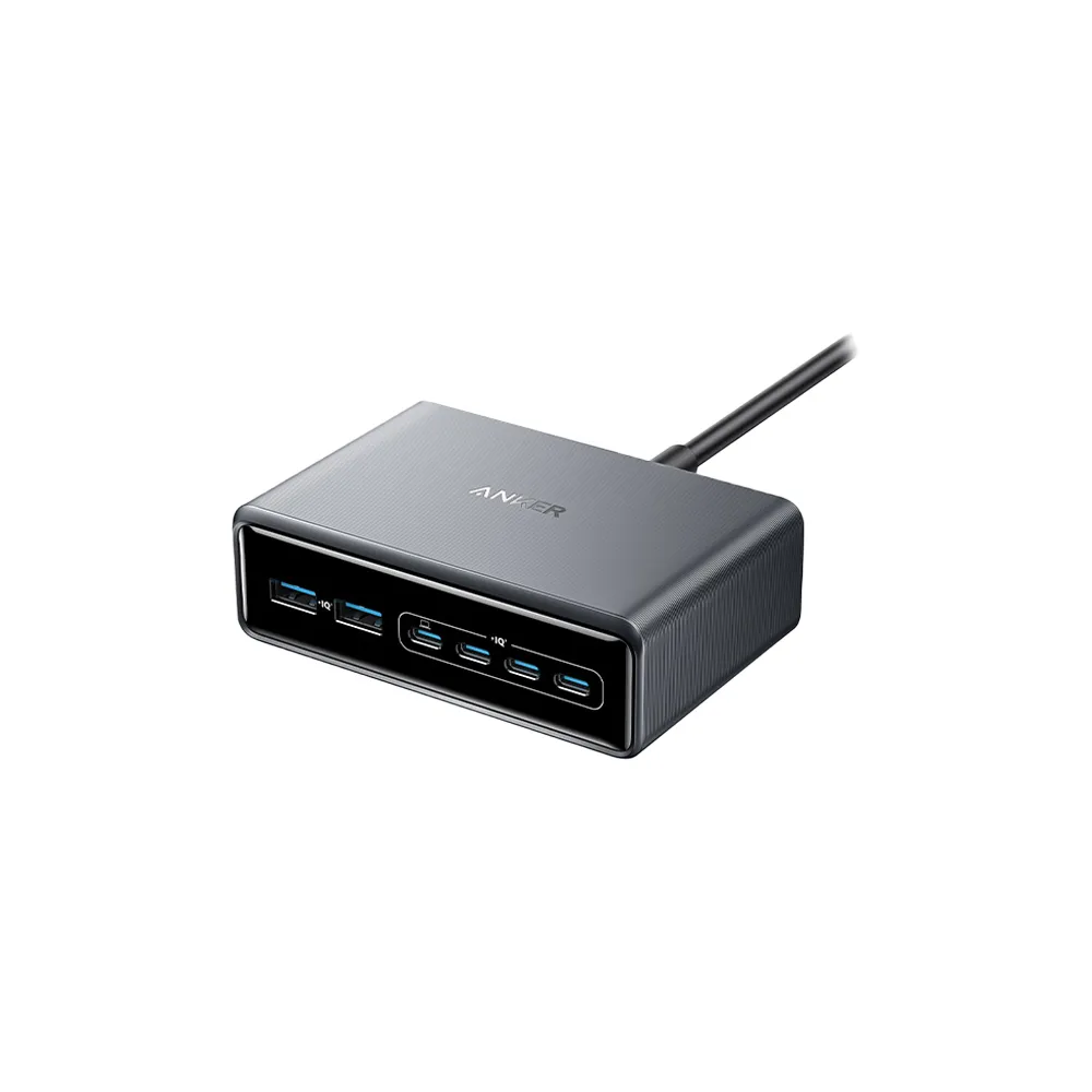 【Anker】官方授權直營 A2683 Prime 桌面充電器 六孔 GaN 200W 氮化鎵(4C2A/可充手機/平板/筆電/Switch)