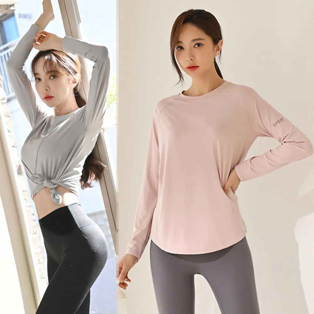 【BODYAIR】韓妞必BUY透氣長袖上衣(瑜珈.慢跑.運動.健身.透氣.舞蹈.運動服)