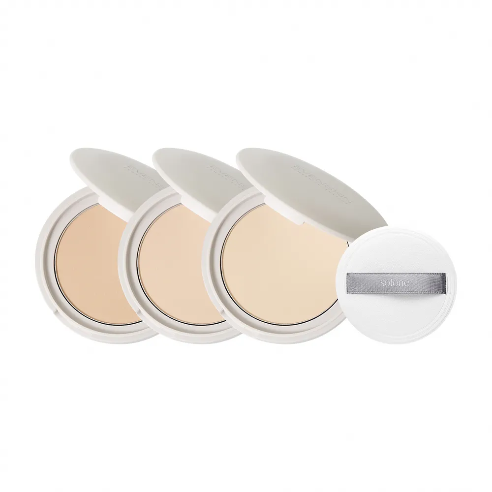 【Solone】雪紗柔霧嫩粉餅SPF50★★★★(2色可選)