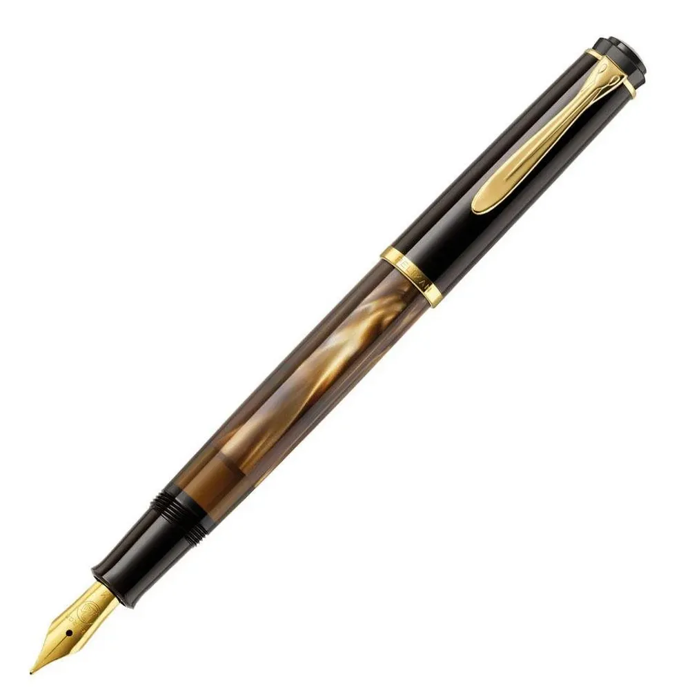 【Pelikan】百利金 M200 鋼筆 棕石紋 EF