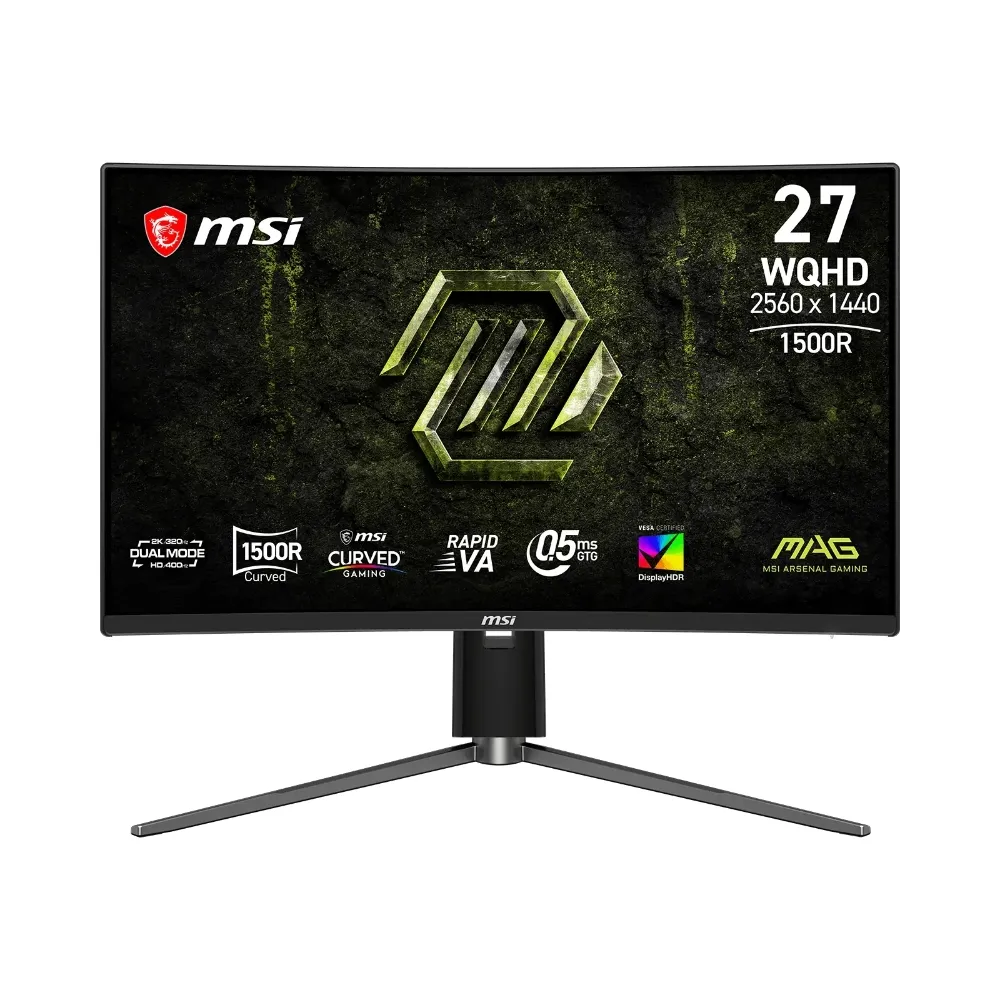 【MSI 微星】MAG 274CQPDF X32 27型 VA 2K 16:9 320Hz 曲面雙模電競螢幕(WQHD/0.5ms/HDR)
