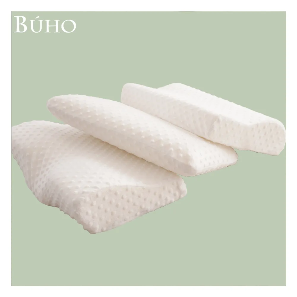 【BUHO 布歐】3D立體泡泡絨人體工學釋壓記憶枕-經典款/蝶型款/麵包款(三款任選)