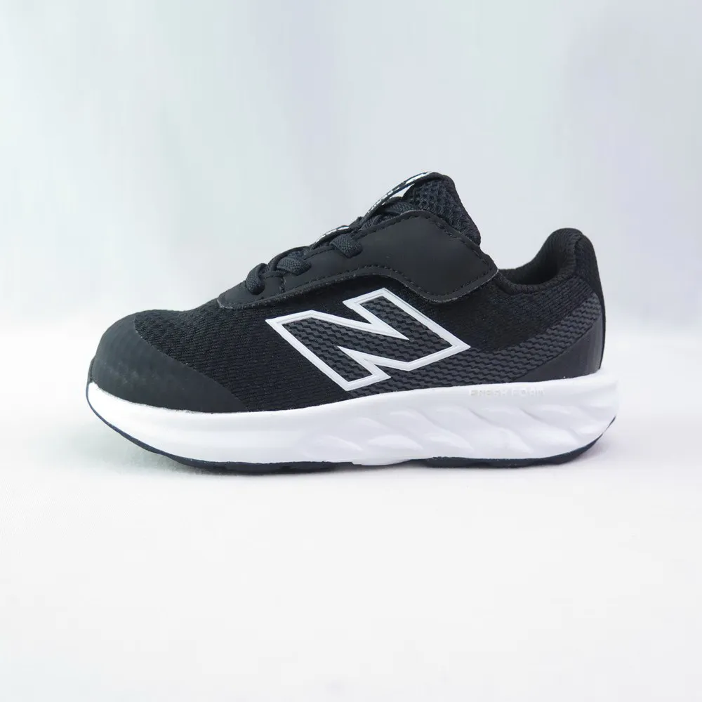 【NEW BALANCE】小童鞋 運動鞋 520 Airplane Hook & Loop W寬楦 魔鬼氈 (I5202C2黑x白)