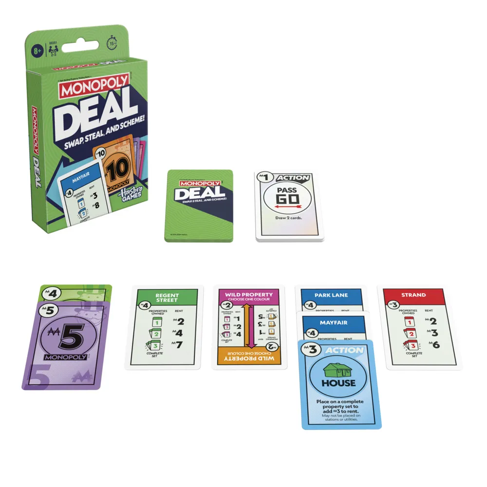【MONOPOLY 地產大亨】地產大亨Deal紙牌交易遊戲 台灣版