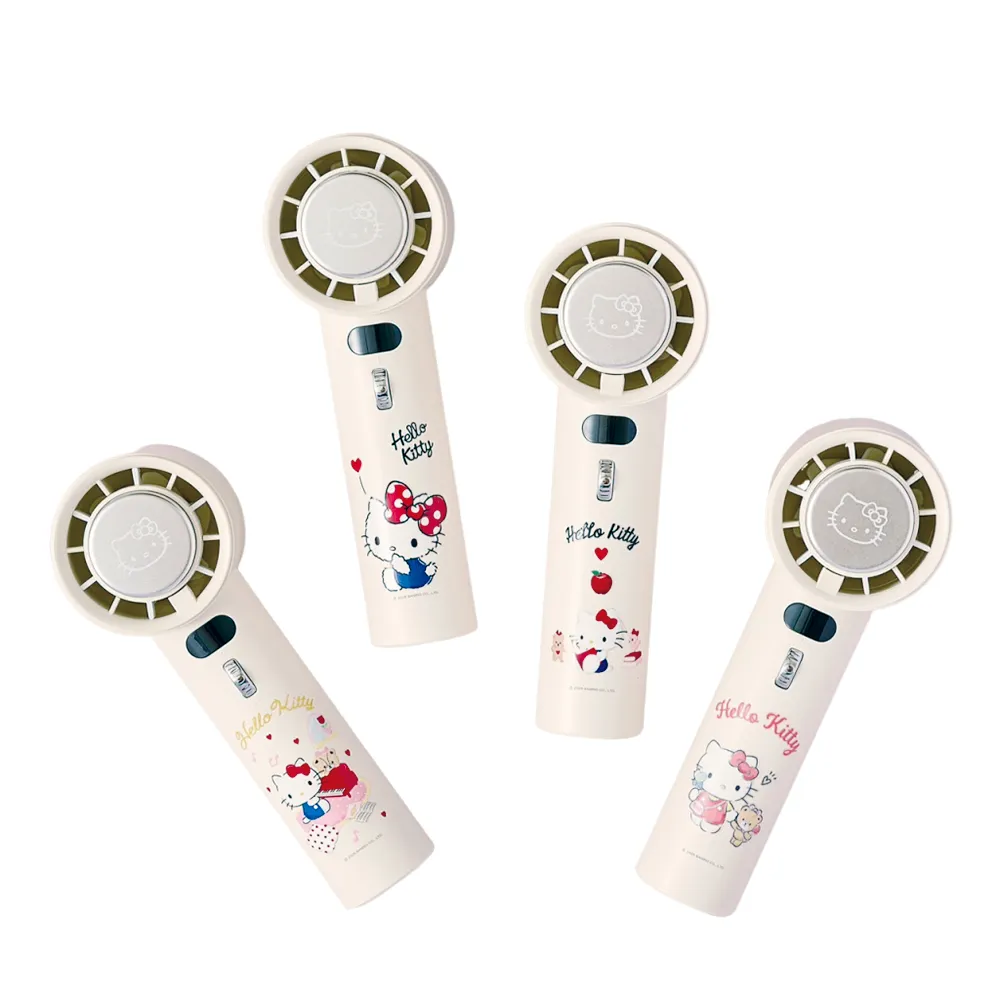 【SANRIO 三麗鷗】Hello Kitty 冰敷手持風扇 100檔 冷敷降溫 風扇