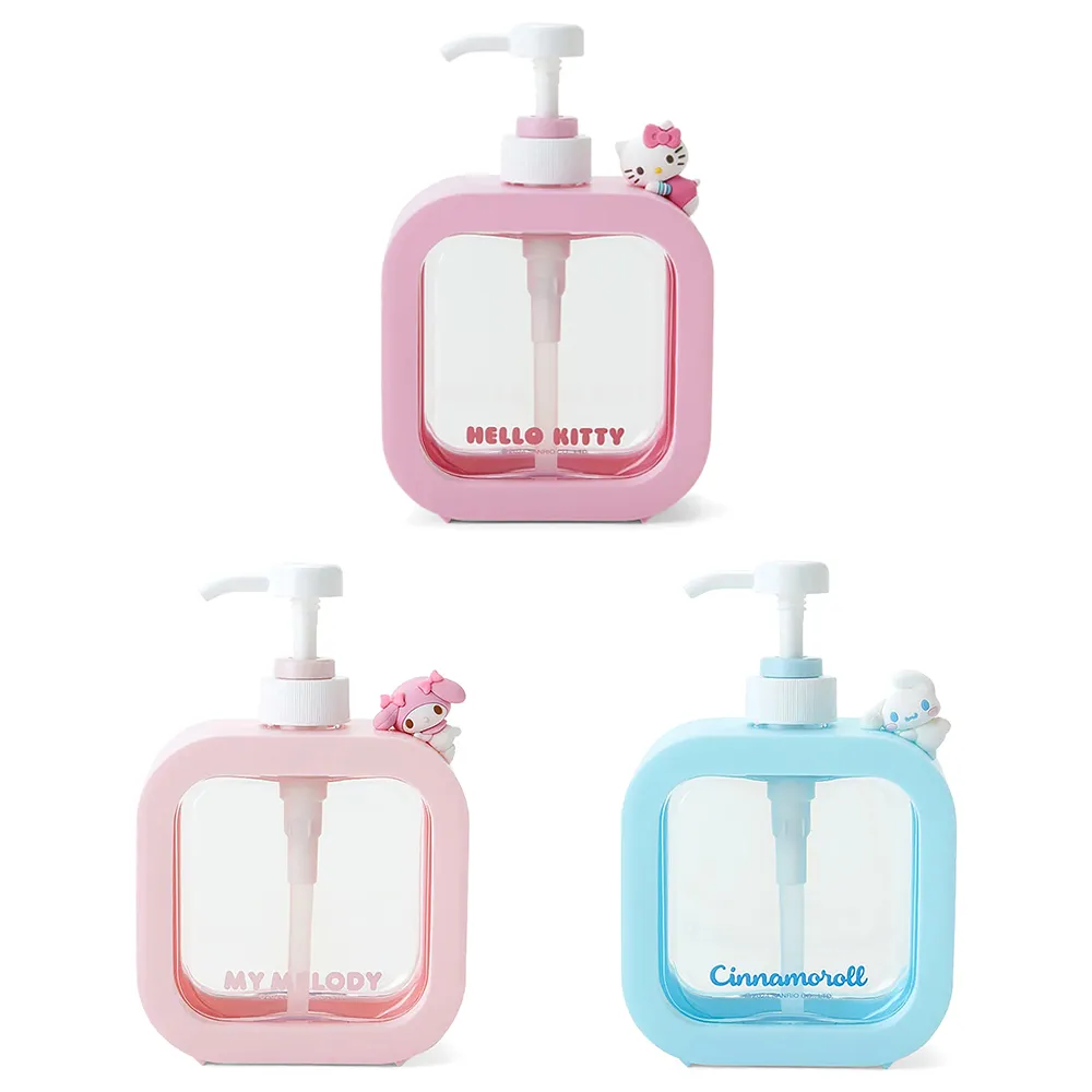 【SANRIO 三麗鷗】沐浴時光系列 按壓式空瓶 M 500ml