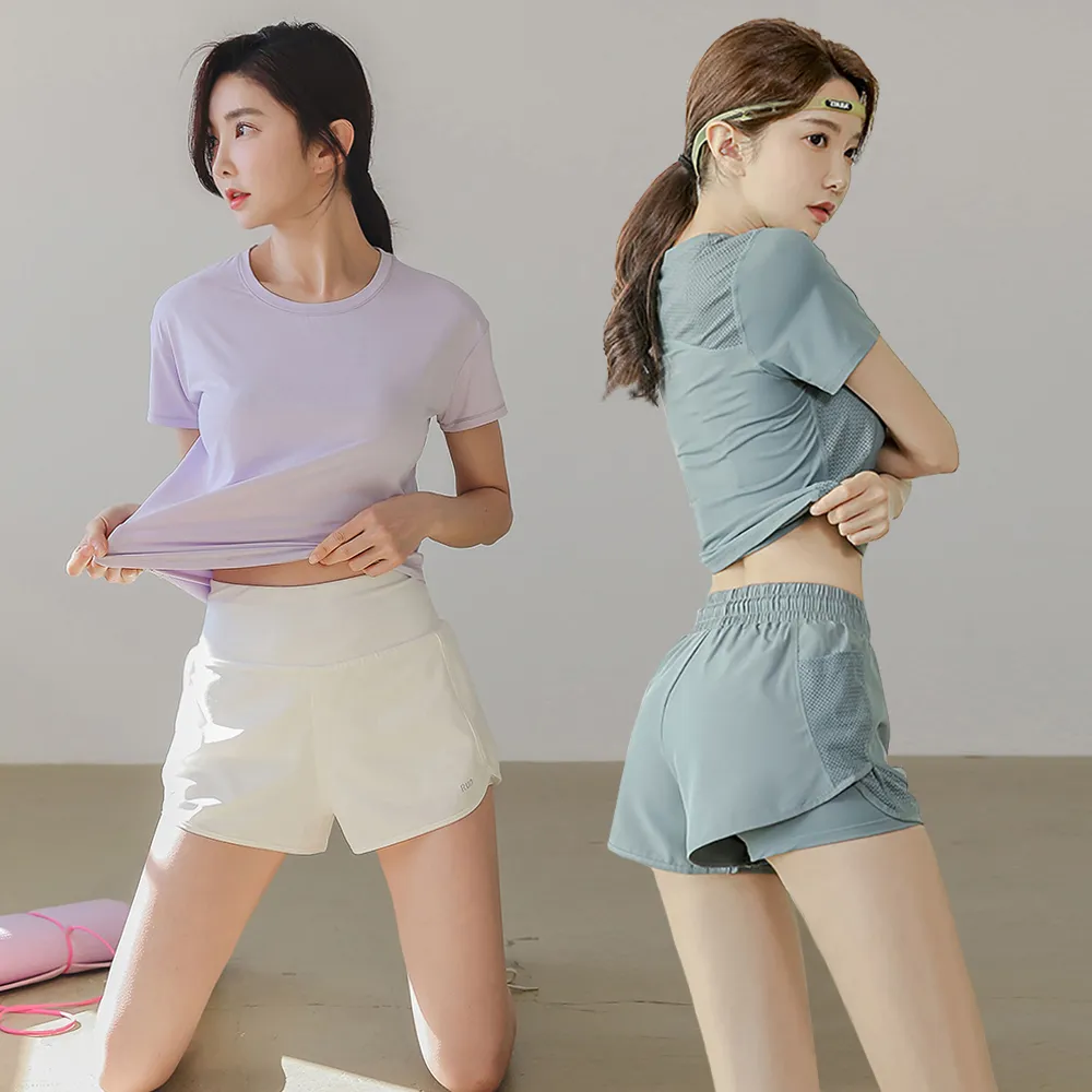 【BODYAIR】韓妞NEW HOT包腰運動短褲(瑜珈.運動.慢跑.透氣.舞蹈.運動褲)