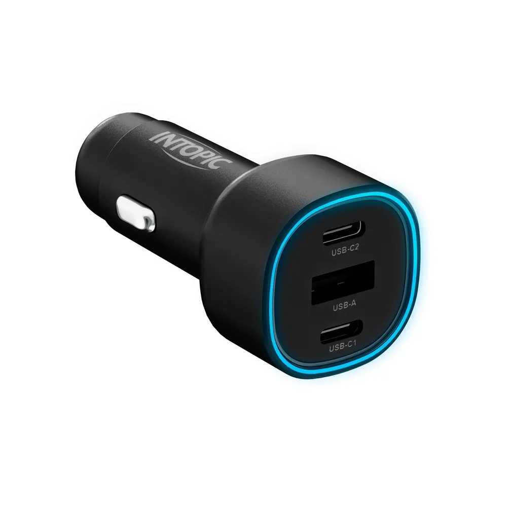 【INTOPIC】PD50W車用電源供應器-CU-C050(相容iPhone、iPad、Macbook、Switch)