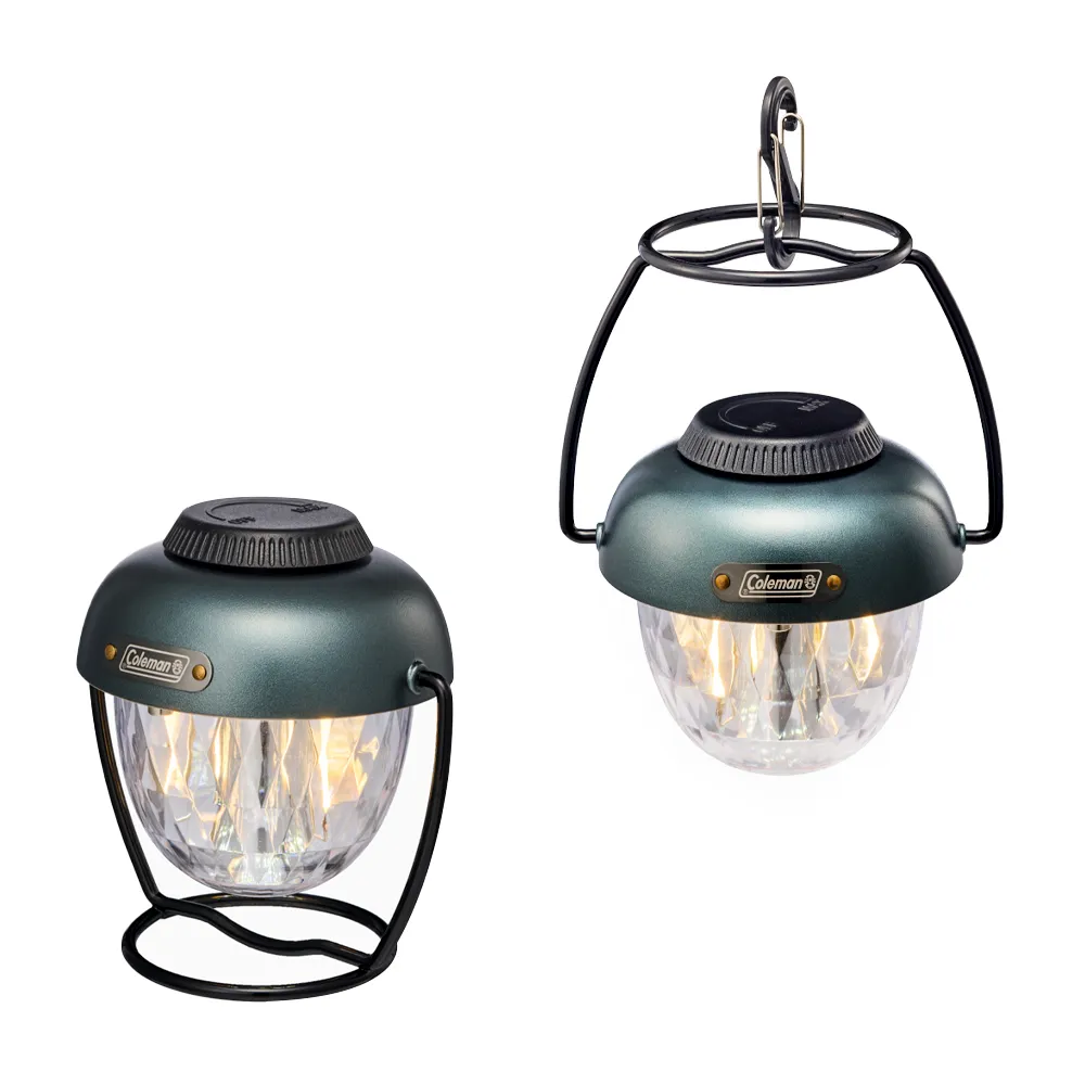 【Coleman】無段式復古迷你露營燈 CM-18367(USB充電燈 鐵道燈 松果燈 氣氛帳篷燈 桌燈吊掛燈)