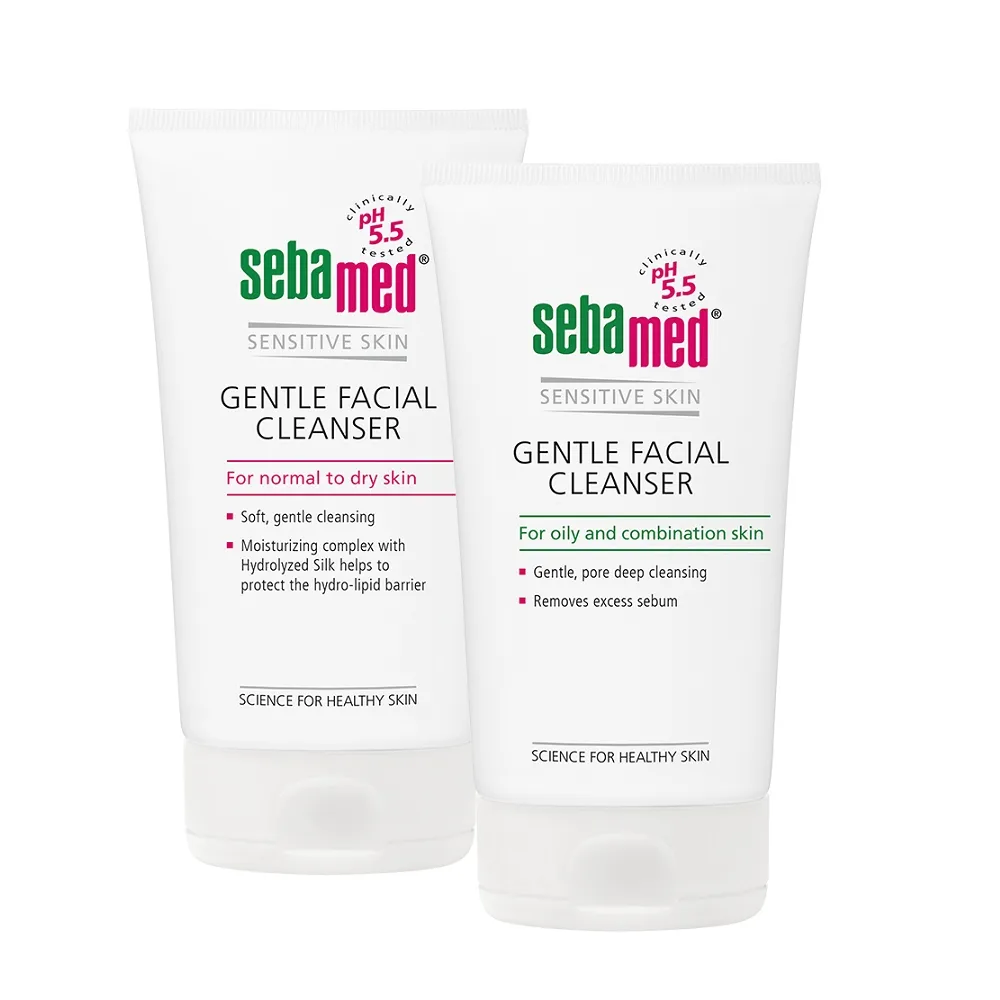 【SEBAMED 施巴】溫和保濕潔面露或深層淨透潔面露150mlx2入(總代理)