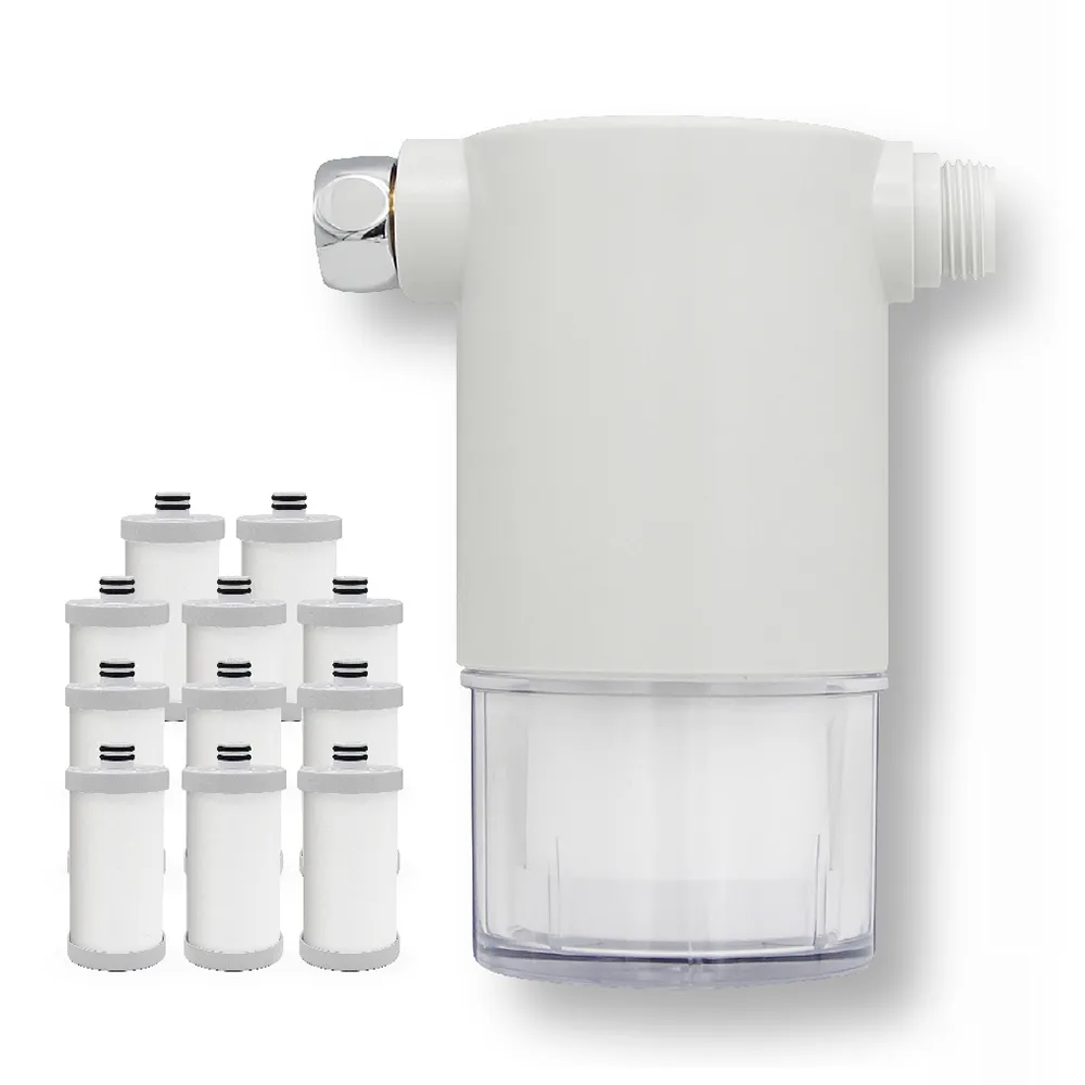 【CHINDAO 清島牌】韓式潔淨款沐浴過濾器(1+11整年份組合共12濾芯)