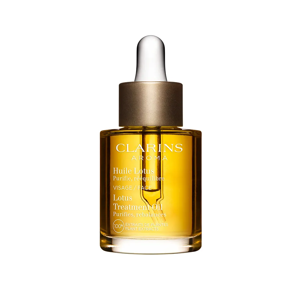 【CLARINS 克蘭詩】蓮花面部護理油30ml(蓮花油)