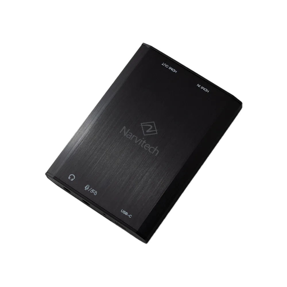 【Narvitech】NJ500 4K60 HDR遊戲實況擷取盒(2K144直通/隨插即用/PS5、Switch 2、iPad適用/台灣製造)