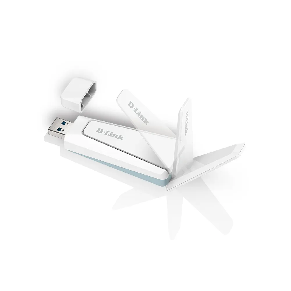 【D-Link】AX18U Wi-Fi 6 AX1800 MU-MIMO雙頻無線網卡/外接天線/USB3.0/ Dongle/隨插即用/SOHO 無線網卡