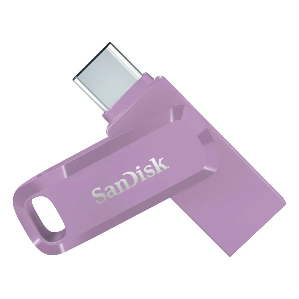 【SanDisk 晟碟】[全新版] 1 TB  Ultra Go USB3.2 TYPE-C 5年保固 薫衣草紫(高速讀取400MB/s 雙用隨身碟)