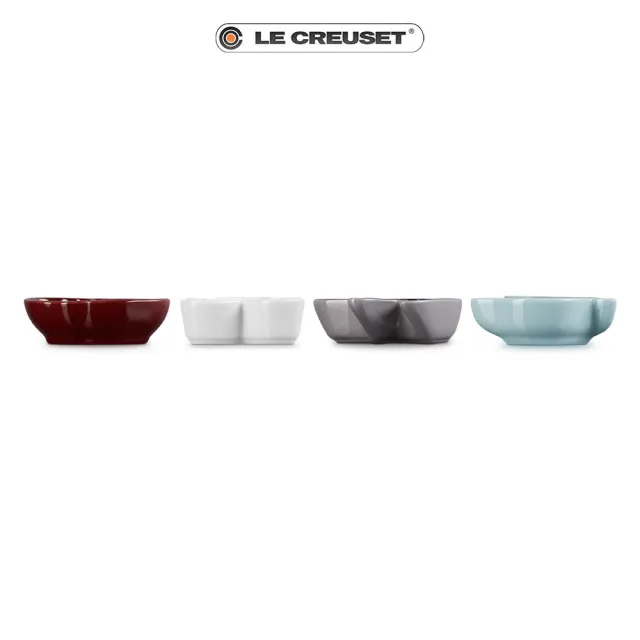 【Le Creuset】瓷器萬聖節迷你醬料碟4入組(木乃伊/黑貓/南瓜/精靈)