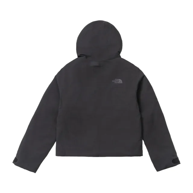 【The North Face】北面女款黑色DRYVENT防水連帽鋪棉外套｜8KQBJK3