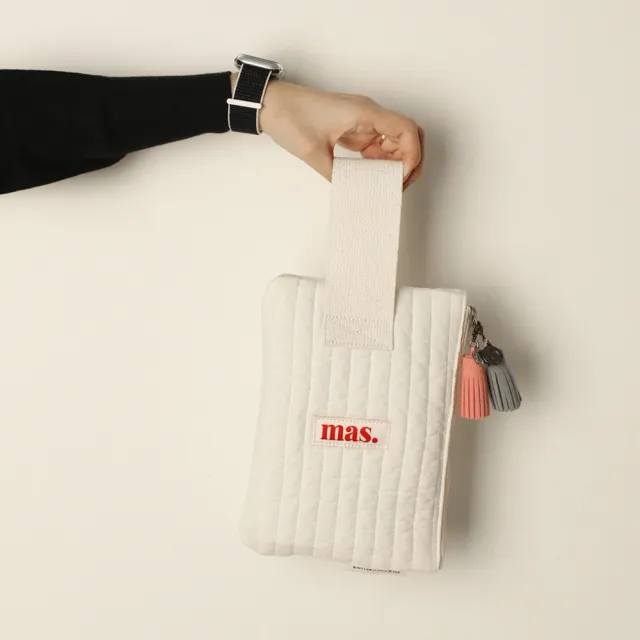 【Masmarulez】Strap 手提收納包｜Stitched cotton 系列