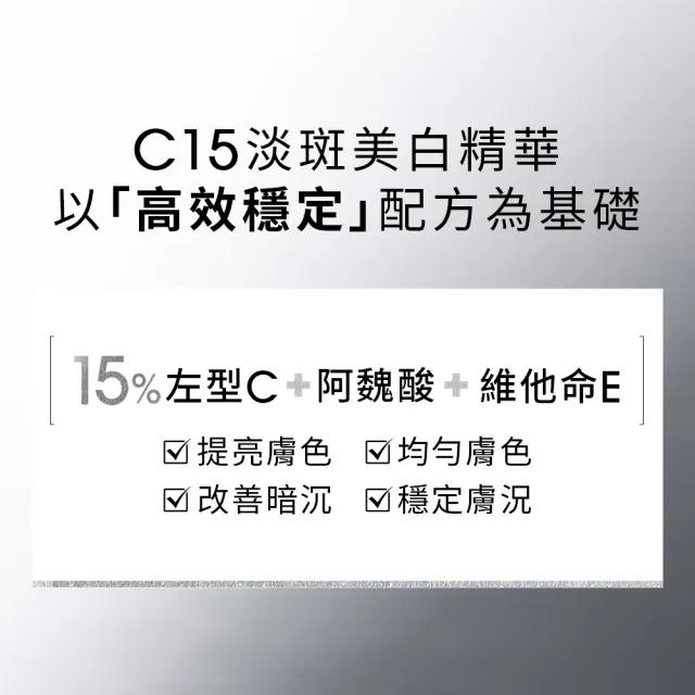 【Dr. May 美博士】雙11限定-升級回歸！專業C15%美白精華10ml(2入/組)