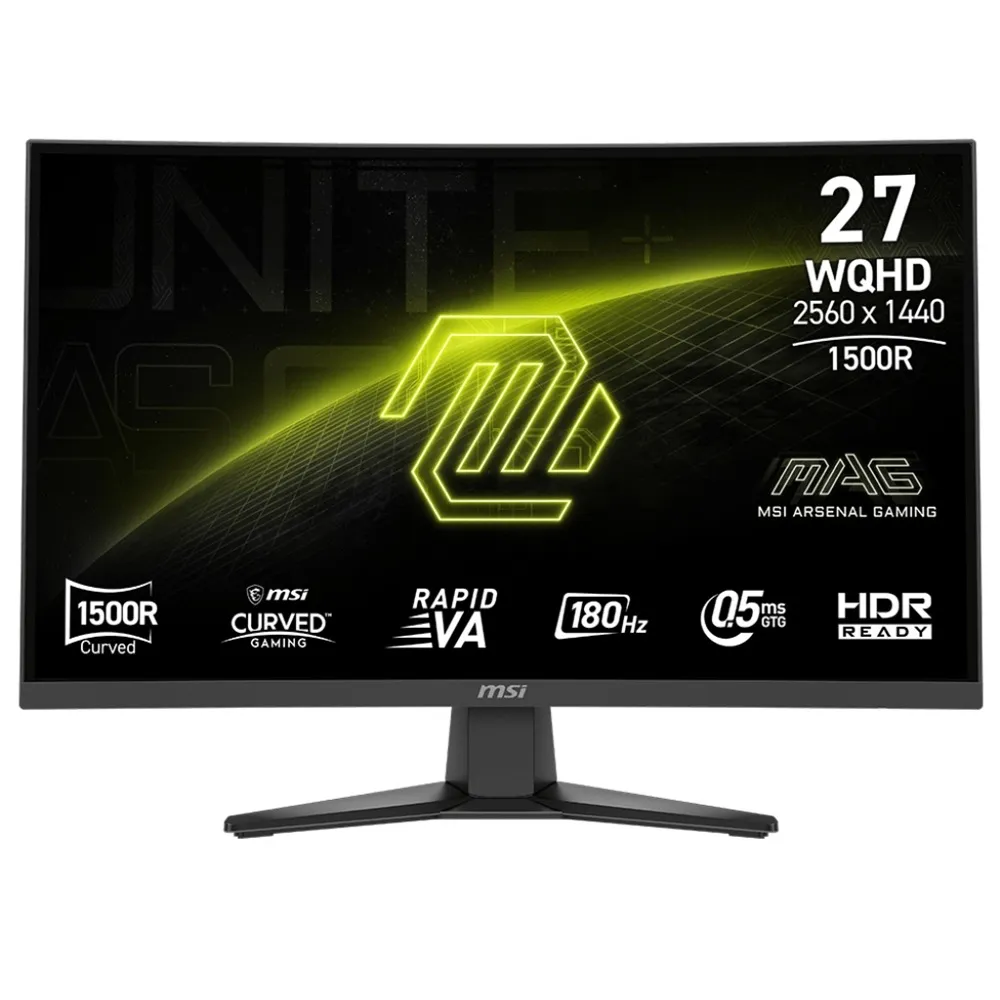 【MSI 微星】MAG 275CQF E18 27型 180Hz 2K 電競曲面螢幕(0.5ms/WQHD/HDR/1500R)